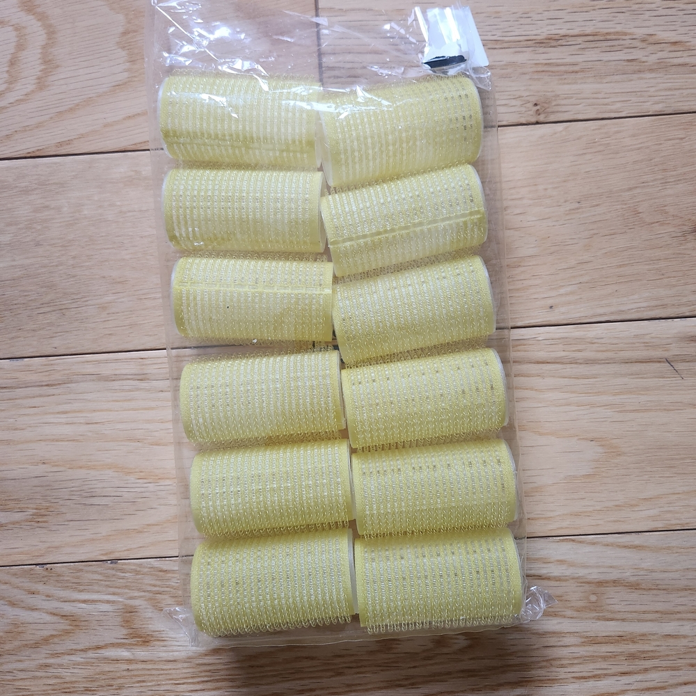 Yellow Hair Rollers Set